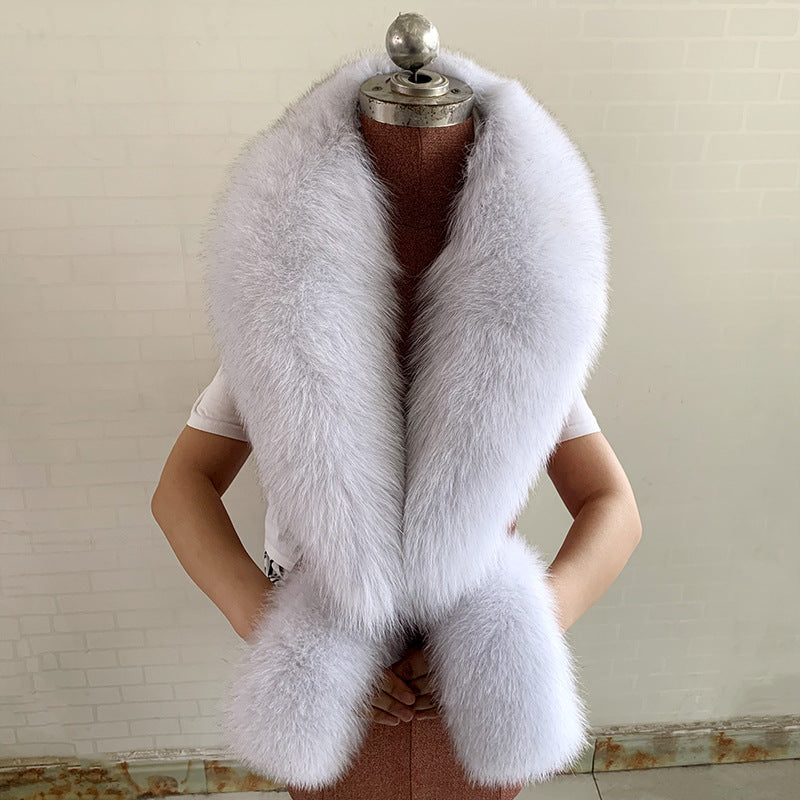 Real Fox Fur Horn Collar Fashion Fur Collar