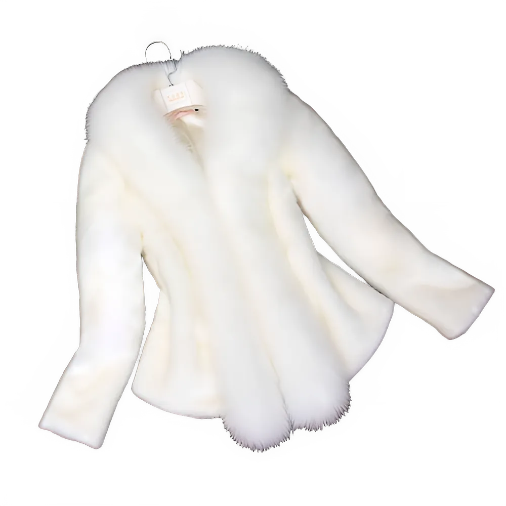 Warm Elegant Faux Fur Coat for Women