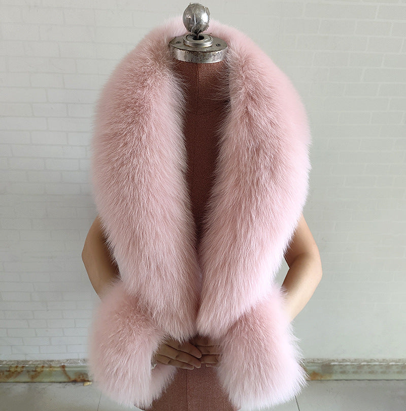 Real Fox Fur Horn Collar Fashion Fur Collar