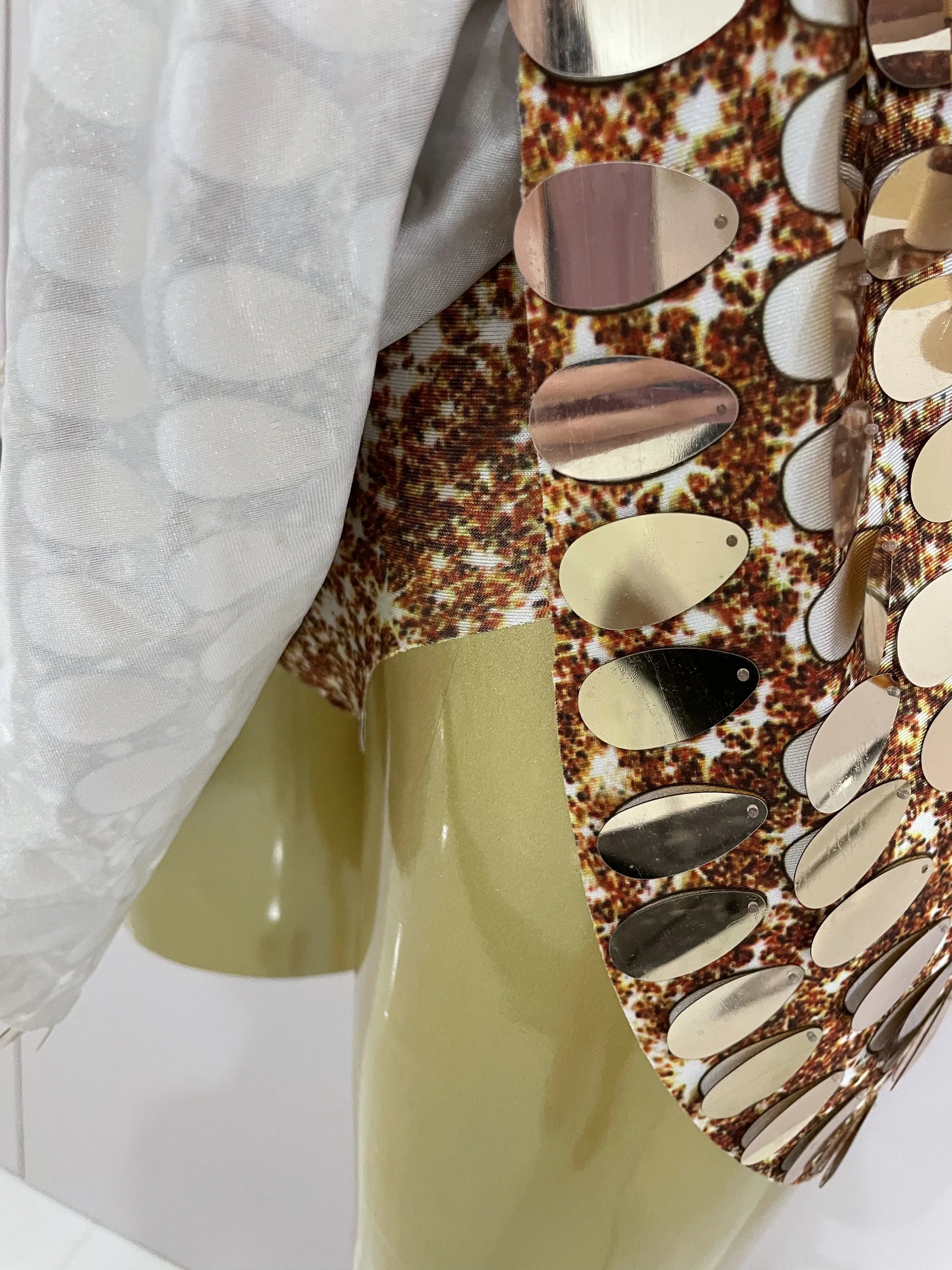 Luxury High Quality Shiny Shell Sequins Bodysuit Dress Women Sexy Nightclub Dance Performance Clothing Birthday party Dresses