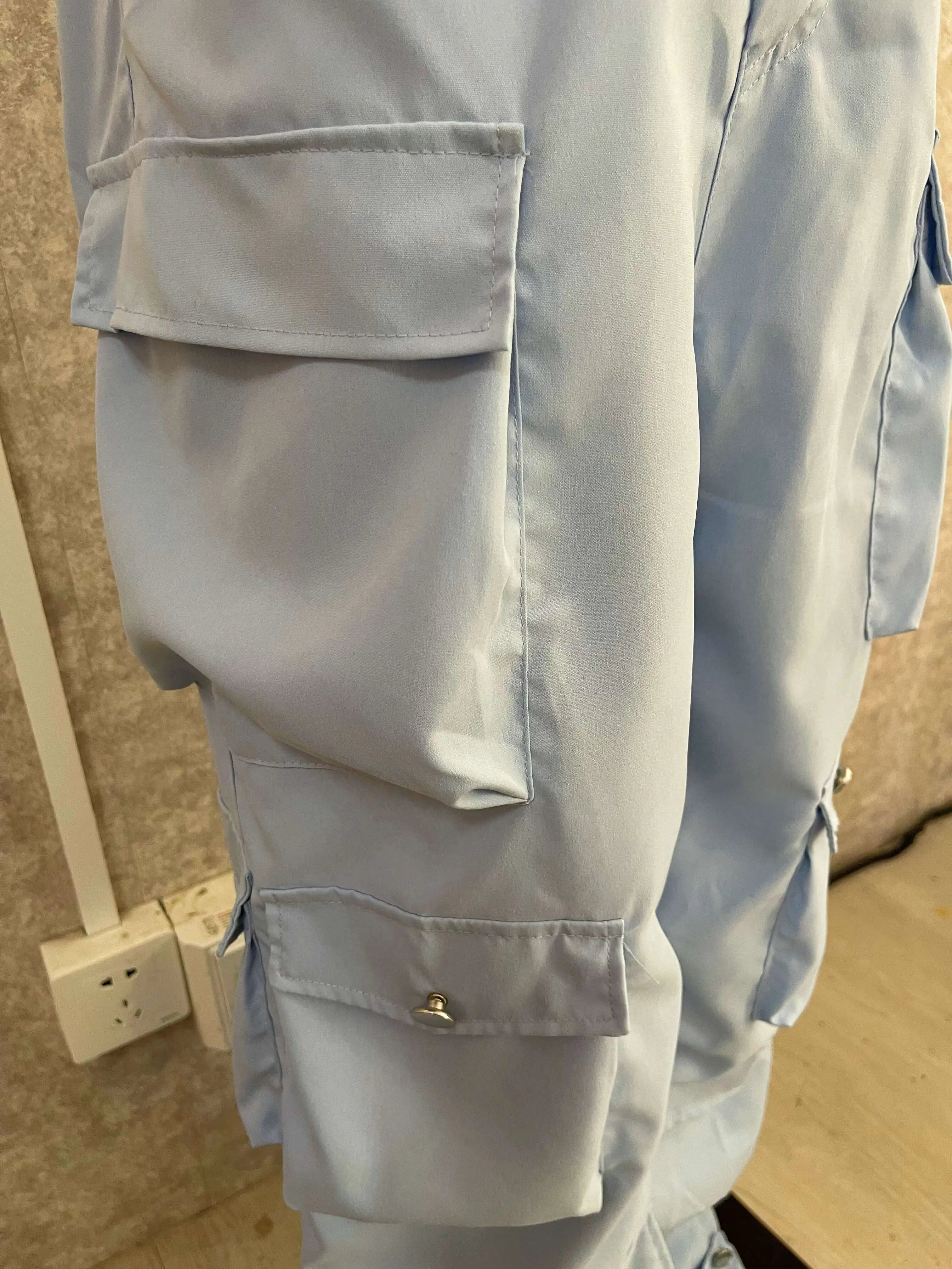 CM.YAYA Fashion Women Strapless Button Front Ruched Cargo Jumpsuit 2023 Autumn Sexy Party Street Playsuit One Piece Suit Romper