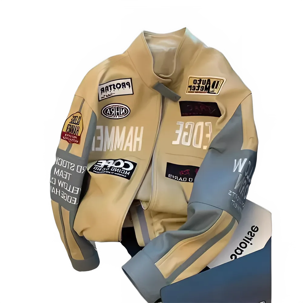 Y2K Pink Windproof Motorcycle Jacket