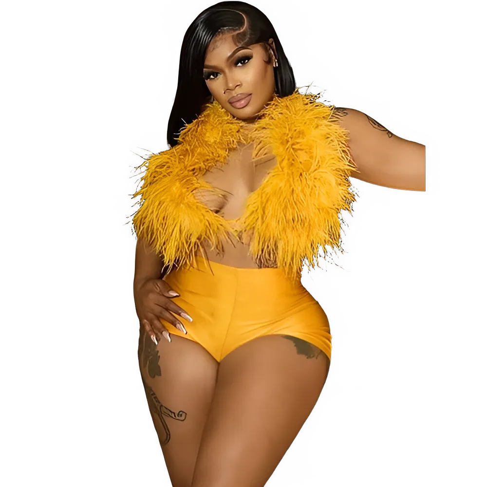 Halter Neck 2-Piece Summer Party Set
